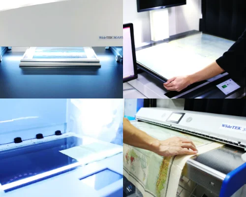 本、大判資料、フィルムから美術品まで。ありとあらゆる資料に対応出来ます。